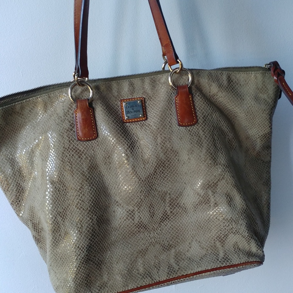 Dooney and Bourke Snake print tote bag